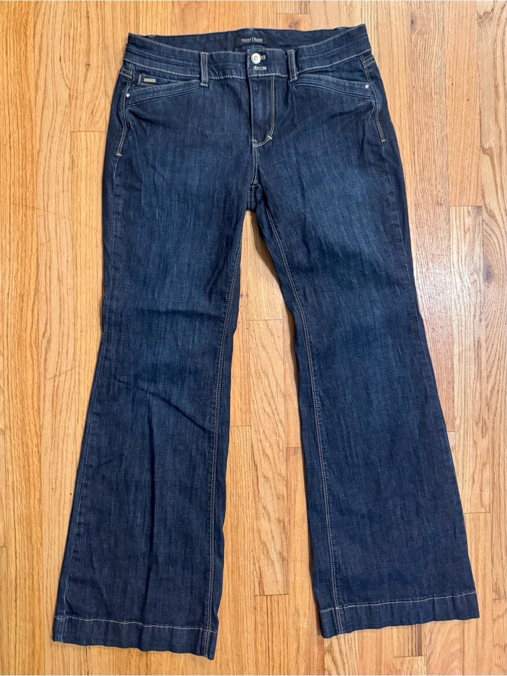 White House Black Market Wide-Leg Denim Trousers – Size 8S